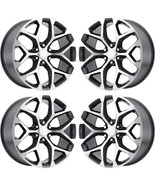 22&quot; Snowflake Gunmetal And Machine Wheels For Chevy Silverado Suburban T... - $2,172.25 CAD