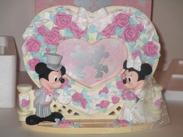 Disney Store Mickey And Minnie Wedding Heart Frame - £23.69 GBP