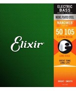 Elixir Nanoweb 4-String Bass Medium,  50-105 - $44.99