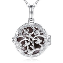 Eudora Harmony Ball 18mm Flower Pendant Necklace Pregnancy Chime Bola Long Chain - £33.14 GBP