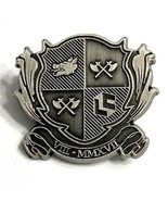 Kingdom Heraldic Shield Metal Pin Loot Crate August 2017 Collectible Badge - $6.99