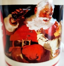 Coca Cola Christmas Coffee Mugs Santa Vintage 2001 Lot of 2 8oz HGS2C - £24.04 GBP
