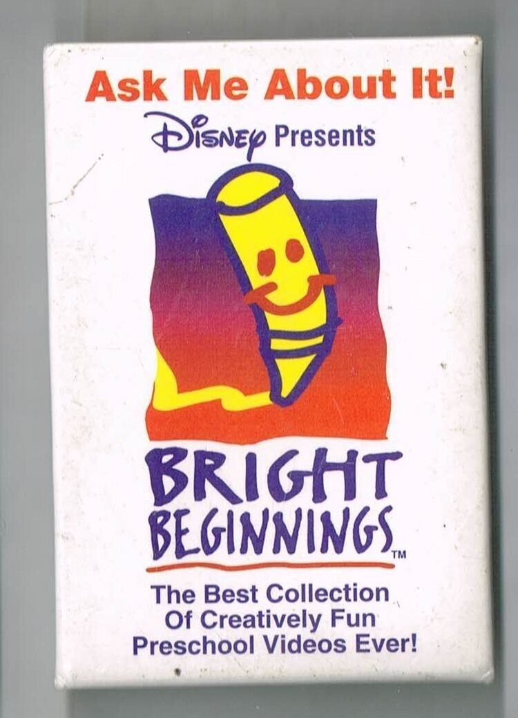 Walt Disney World Bright Beginnings Pin back button Pinback - $24.27