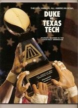 1989 All American Bowl Game Program Duck Texas Tech - $82.07