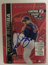 Dave Burba Signed Autographed 2000 MLB Showdown Baseball Card - Clevelan... - £11.75 GBP