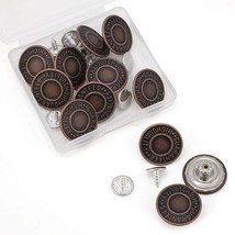 Jean Button Pins, 3/4 Inches Vintage Adjustable No Sew Instant Button, Jean Butt - £9.41 GBP
