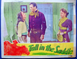JOHN WAYNE: (TALL IN THE SADDLE) ORIG,1944 MOVIE LOBBY CARD (EARLY WAYNE... - $3,690.52 MXN