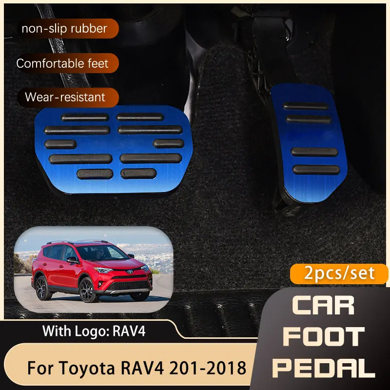 2x Car Foot Pedals for Toyota RAV4 XA40 2013~2018 Accelerator Brake Stai... - £17.25 GBP