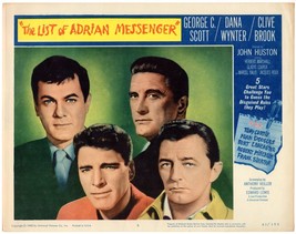 *John Huston&#39;s List Of Adrian Messenger &#39;63 Curtis, Douglas, Lancaster &amp; Mitchum - £59.01 GBP