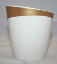 Starbucks Coffee 2012 New Bone China White Gold 1 Coffee Tea Mug Cups  8 oz NWT - £22.07 GBP