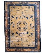 Alfombra antiguo Chino Ningsha hecho a mano 186cm x 283cm 1870s - 1B799 - $8,442.06 CAD
