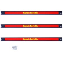 3 Pcs 18&quot; Magnetic Tool Holder, Heavy-Duty Magnet Tool Bar Strip Rack, S... - £43.61 GBP