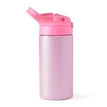 12 Oz Stainless Steel Insulated Tumbler With Handle, Straw, Lid (Pink Glitter) - $30.99