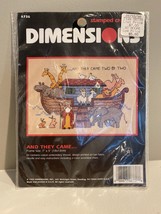 Vintage Dimensions Printed Cross Stitch And They Came Noahs Ark Animals 6736 - £12.70 GBP