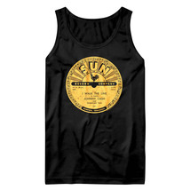 Sun Records Johnny Cash Walk the Line Men&#39;s Tank Vinyl Single Tennessee Two Song - £21.24 GBP+