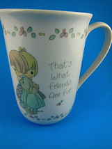 Precious Moments coffee Mug tea Cup That's What Friends are For Vintage 1989 - $9.89