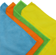 Microfiber Cleaning Cloth 12&quot; x 12&quot; 8 Pack Super Soft &amp; Non-Abrasive - £6.03 GBP