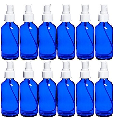 Perfume Studio® 4 Oz Blue Cobalt Glass with White Spray Bottles/Perfume ... - $59.99