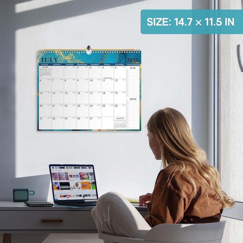 2025 Wall Calendar, 18 Monthly Wall January 2025 - June 2026, 11.5" x 14.7" Item image 3