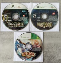 Lot of 3 Bioshock Trilogy - Microsoft Xbox 360, Discs Only - $14.99