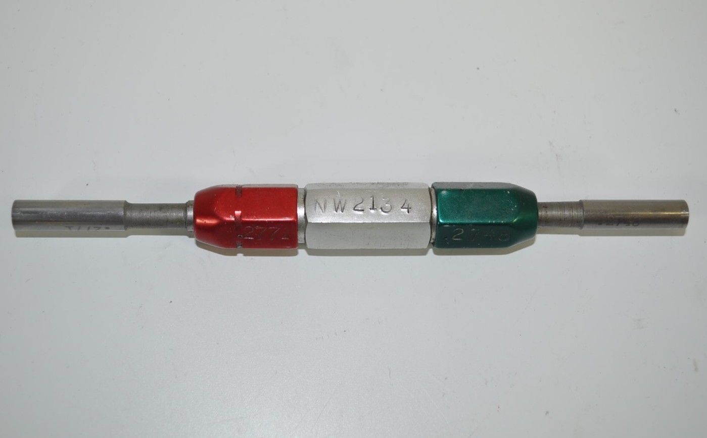 Go/No Go Plug Gage NW2134 GO .2771 - NOT GO .2748 - $11.42