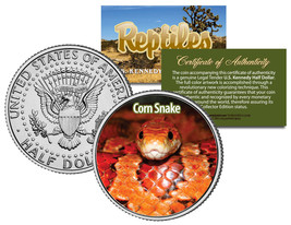 CORN SNAKE * Collectible Reptiles * JFK Half Dollar Colorized U.S. Coin ... - $12.16