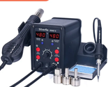 Silverflo 8586D Soldering Station 2 in 1 Hot Air Gun Solder Station with... - £59.14 GBP