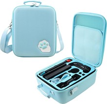 Blue Cat Paw Protective Case For Nintendo Switch, Travel Bag, And Accessories. - £30.40 GBP