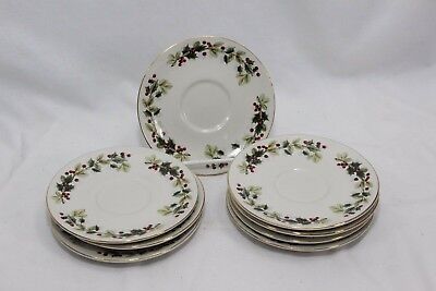 Target Christmas Home Seasonal Tradition Saucers Lot of 8 Xmas - $21.55