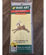 1998 Yard Art DIY Wood Pattern Flying Reindeer Christmas Holiday - $8.99