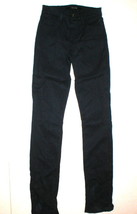 New J Brand Womens Jeans Mid Rise Rail Carbon Blue 24 Skinny Straight Dark USA  - $207.89