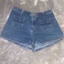 Size 8 Old Navy Denim Blue Jean Shorts Shorty Cute Front Pockets Vintage... - $20.00