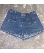Size 8 Old Navy Denim Blue Jean Shorts Shorty Cute Front Pockets Vintage... - £15.64 GBP