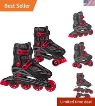 Smooth-Rolling Kids&#39; 2-in-1 Adjustable Quad and Inline Skates (3-6 Sizes) - $58.00