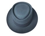 Rare VTG Gray Pork Pie Hat Mens Lee Du Pont + Box  1950s Sz 7 Superb - $167.51