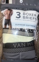 Van Heusen ~ 3-Piece Mens Boxer Briefs Underwear Polyester Blend ~ L - £19.32 GBP