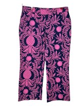 Lilly Pulitzer Women&#39;s Pants Vintage Capri Pineapple Southlake Straight leg Sz.0 - $25.46