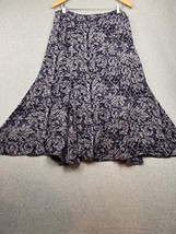 Jones Wear A Line Skirt Women Size 16 Floral Flowy Soft Feminine Sheer Summer - £18.64 GBP