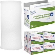 Dynarex Stretch Gauze Bandages, 3&quot; x 4.1 yds, Non-Sterile &amp; Latex-Free, Provides - £22.37 GBP