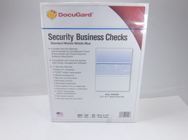 DocuGard 04509 Security Checks 24# 8-1/2 x 11 Standard Marble  Blue 500/... - £6.38 GBP