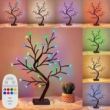 Rgbw Cherry Blossom Tree, Light Up Bonsai Tree 36 Color-Changing Led, Lit Spirit - £37.06 GBP