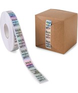 Tamper Evident Sticker Roll, Silver Safety Label Seals (3.5 X 0.75 In, 5... - £20.44 GBP