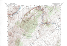 Dixie Flats Quadrangle, Nevada 1952 Topo Map Vintage USGS 1:62,500 with Markings - £14.12 GBP