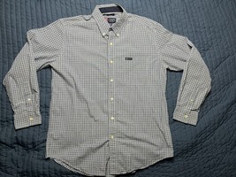 Chaps Easy Care Men’s XL Blue/White Long-Sleeve Button Down Casual Shirt - $10.00