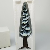 Porcelain Village Pole Pine Tree Vintage 10.5&quot; Cold Cast  - $15.15