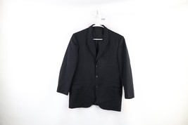 Vintage 60s Streetwear Mens 38R Wool Striped 3 Button Suit Jacket Coat B... - £54.45 GBP