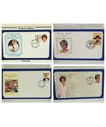 4 Princess Diana 1st Day Covers Royal Visits First Day Covers Lot 8 - £7.82 GBP