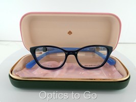 Kate Spade Emmalee (Pjp) BLACK/BLUE 49-16-140 Ladies Petite Eyeglass Frames - £59.01 GBP