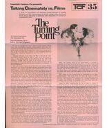 TURNING POINT Talking Cinemately&#39;re. Films #35 (1977) single sheet 20th ... - $20.69 CAD