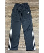 Adidas Youth Boy&#39;s Track Pants Size 10/12 M Grey, Drawstring, Pockets, #... - £14.19 GBP